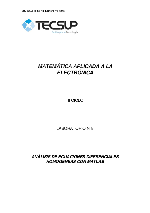 (PDF) MATEMÁTICA APLICADA A LA ELECTRÓNICAANÁLISIS DE ECUACIONES (PDF) MATEMÁTICA APLICADA A LA ELECTRÓNICAANÁLISIS DE ECUACIONES