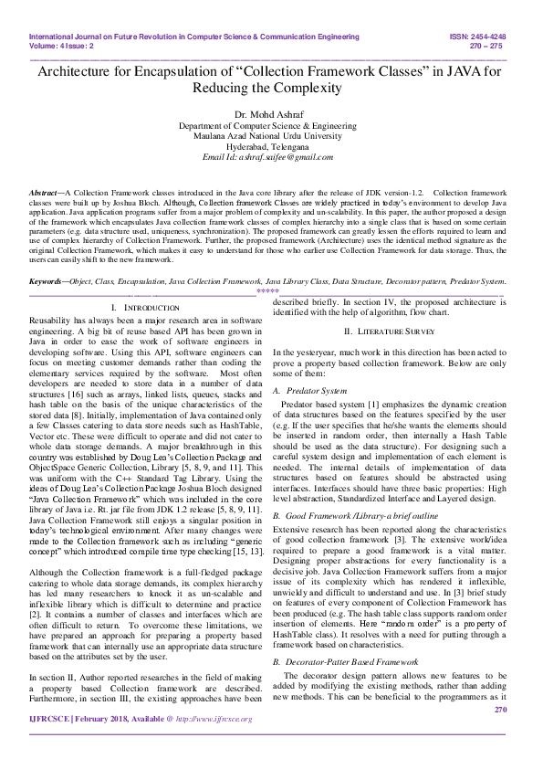 (PDF) JAVA COLLECTION FRAMEWORK | Rohit Lamba - Academia.edu