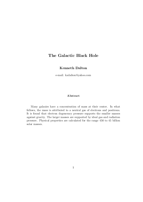 Pdf The Galactic Black Hole 