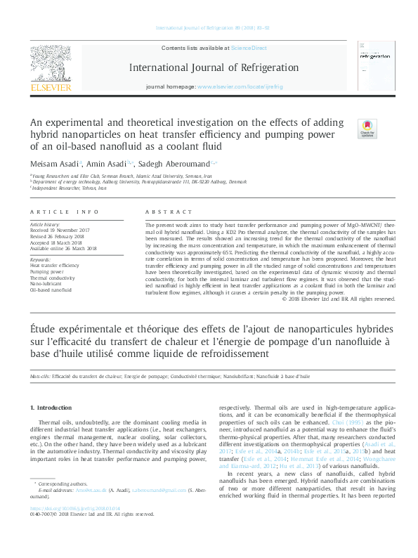 (PDF) An experimental and theoretical investigation on the effects of ...