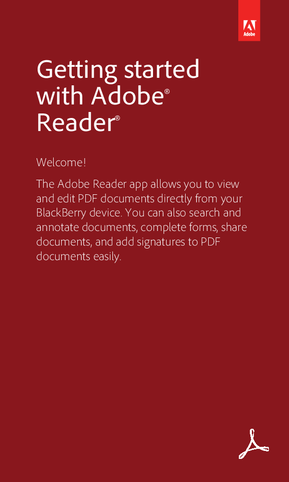 (PDF) Getting started with Adobe ® Reader | lihle landmonde - Academia.edu