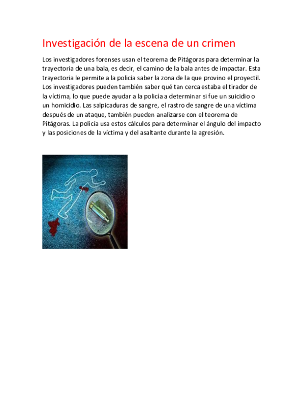 (DOC) Investigación de la escena de un crimen