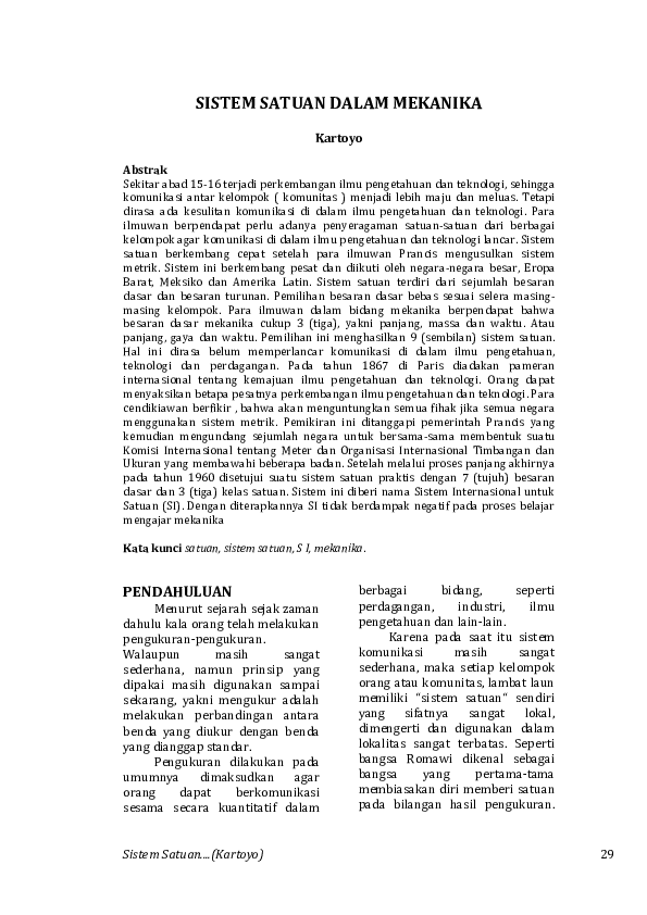 Satuan Usaha Dalam Sistem Internasional Si Adalah - Seputar Usaha