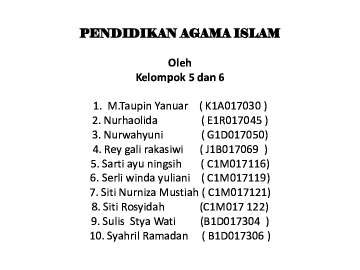 Ppt Bagaimana Islam Menghadapi Tantangan Modernisasi Nurniza Mustiah Academia Edu