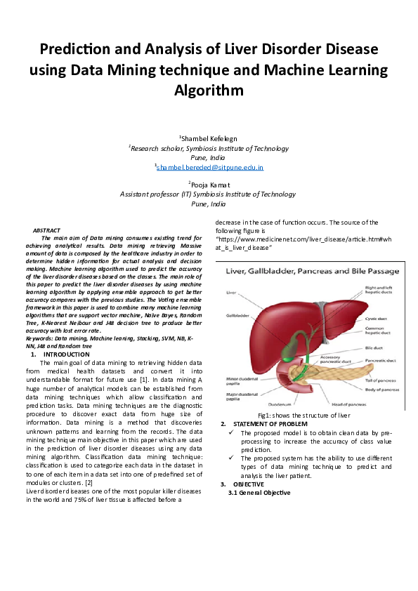 liver disease prediction using machine learning