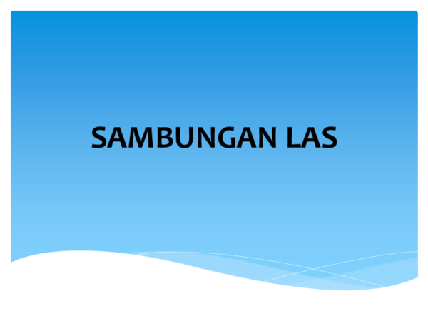 (PDF) SAMBUNGAN LAS