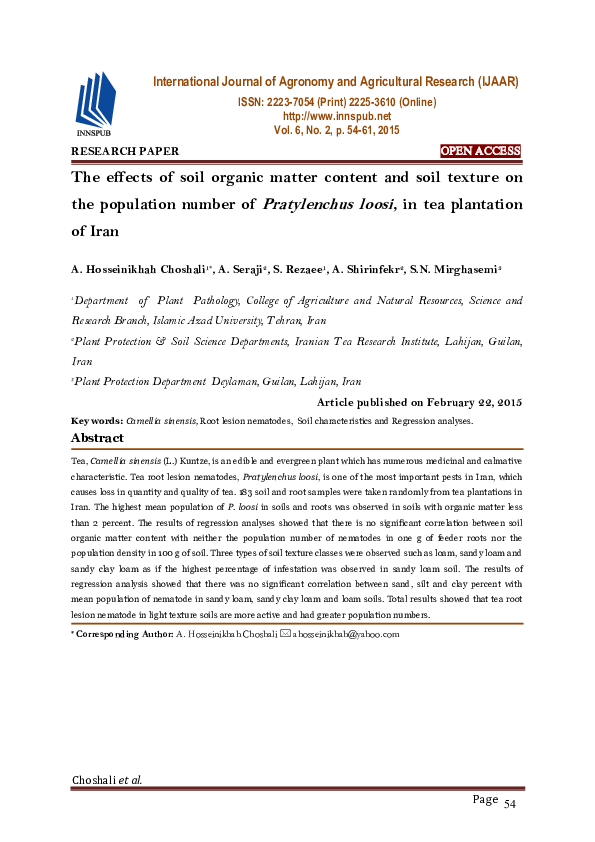 Soil organic matter research paper picture