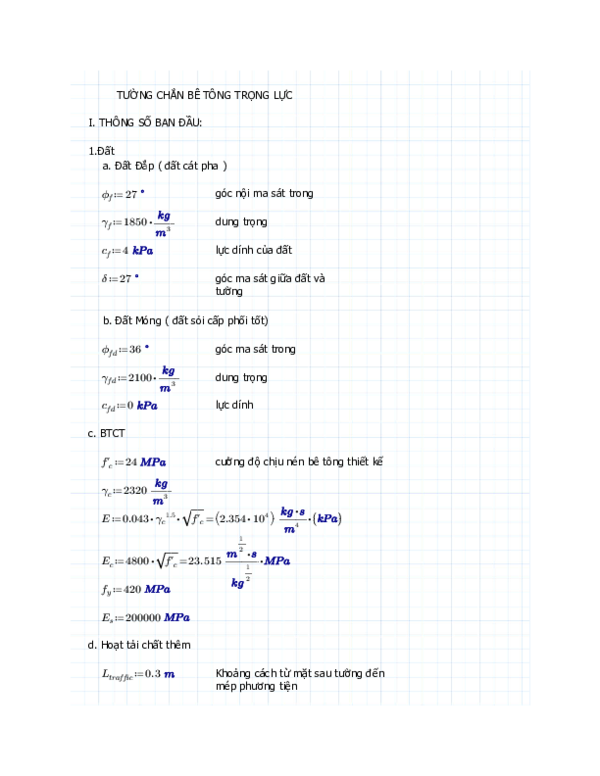 First page of “TƯỜNG CHẮN BÊ TÔNG TRỌNG LỰC”