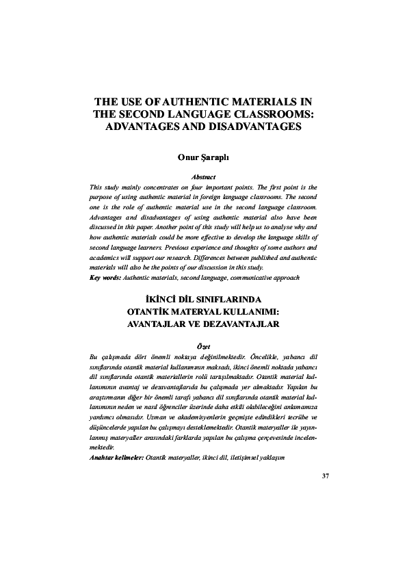 Examples of authentic reading materials image