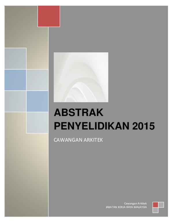 Pdf Abstrak Penyelidikan 2015 Cawangan Arkitek Ar Dr Mohd Firrdhaus Mohd Sahabuddin Academia Edu