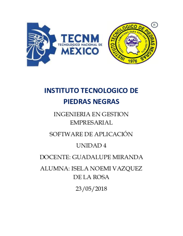 (DOC) INSTITUTO TECNOLOGICO DE PIEDRAS NEGRAS
