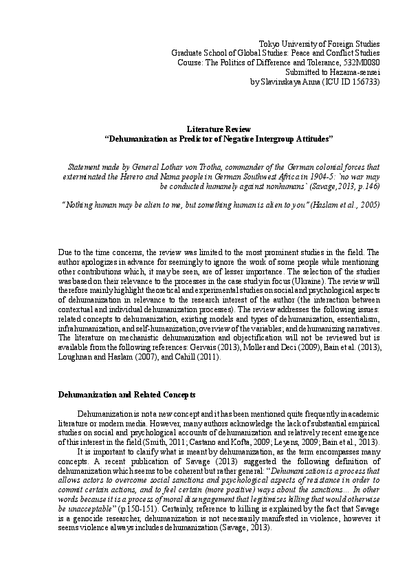 How to write a literature review example image