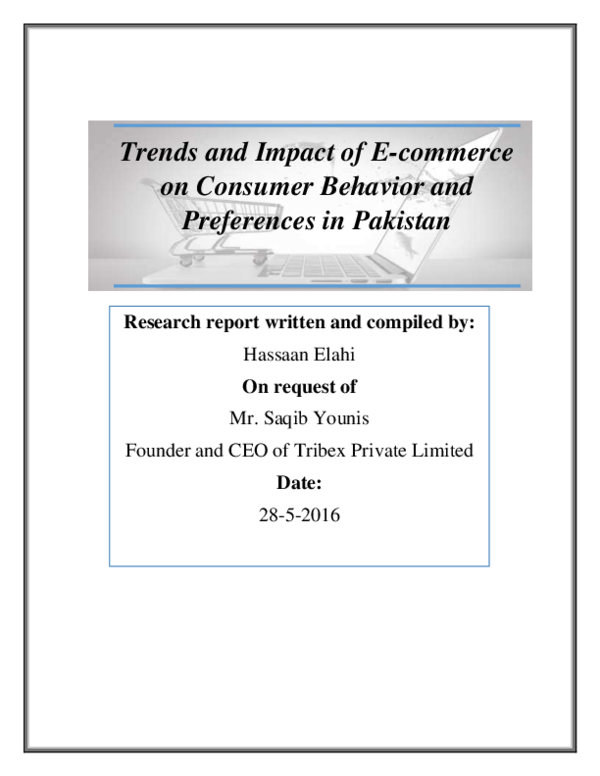 (PDF) Trends and Impact of E-Commerce on Consumer Behavior and ...
