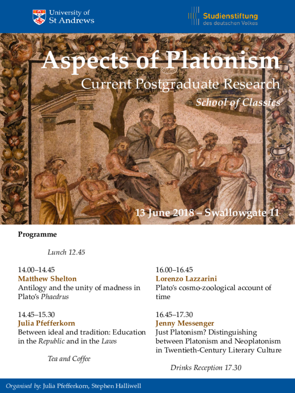Pdf Aspects Of Platonism Current Postgraduate Research Poster