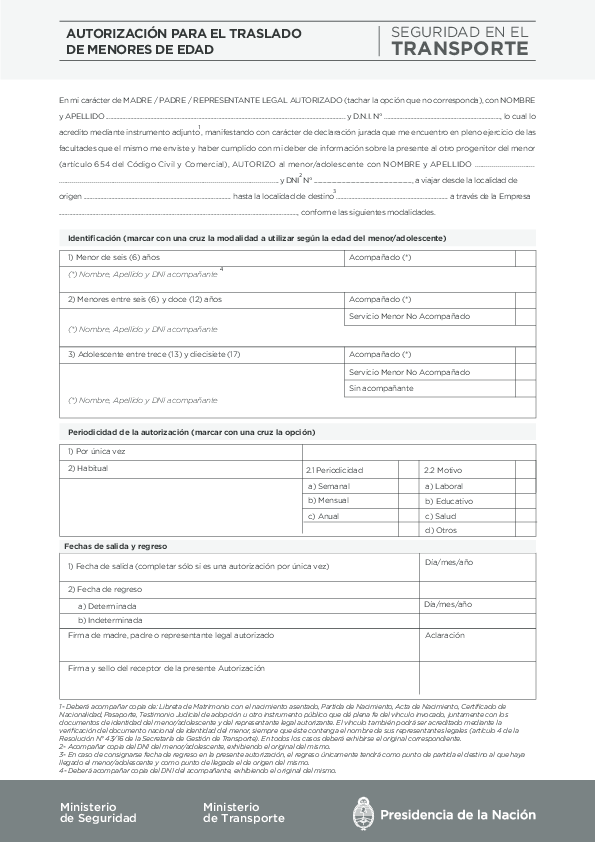 (PDF) Autorizacion de viaje para menores CNRT Hailskrieg Sitcard Academia.edu