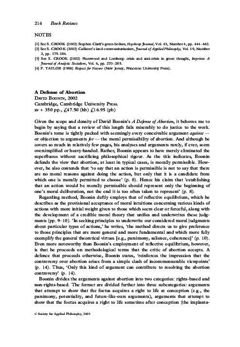 Essay on judith jarvis thomson image