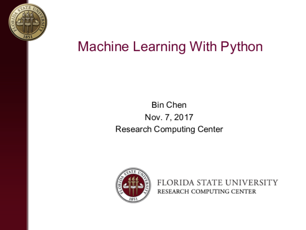 (PDF) Machine Learning With Python