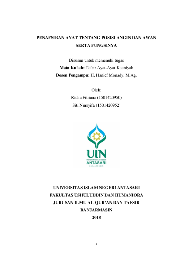 Pdf Ayat Tentang Angin Dan Awan Pdf