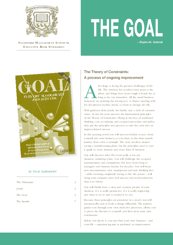 (PDF) THE GOAL