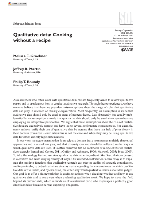 Qualitative research paper format image