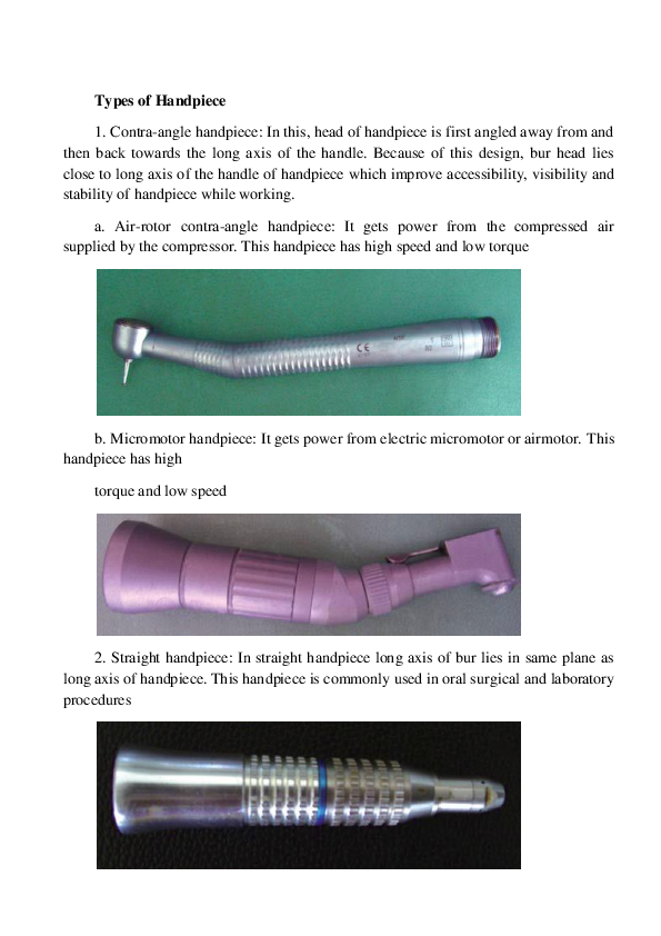 (DOC) Dental Handpieces Dr.Çağrıhan Kılıç Academia.edu