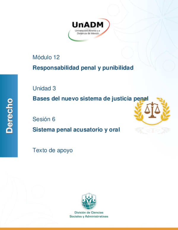 (PDF) Módulo 12. Responsabilidad penal y punibilidad Unidad 3. Bases ...