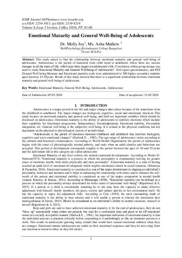 Is maturity dependent on age image