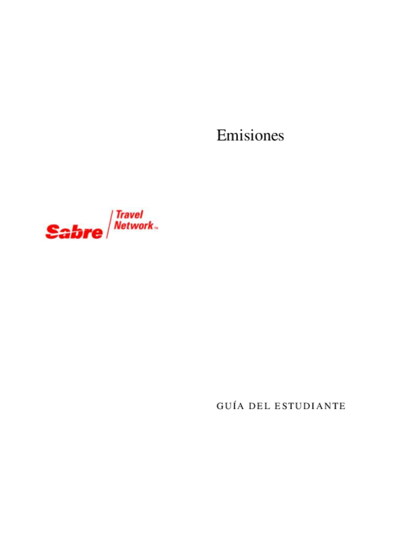 PDF) Emisiones sabre | paz gonzalez - Academia.edu