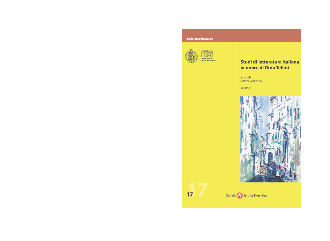 Letteratura Italiana Manuale Per Studi Universitari Vol 1 Pdf (PDF) Studi di letteratura italiana in onore di Gino Tellini