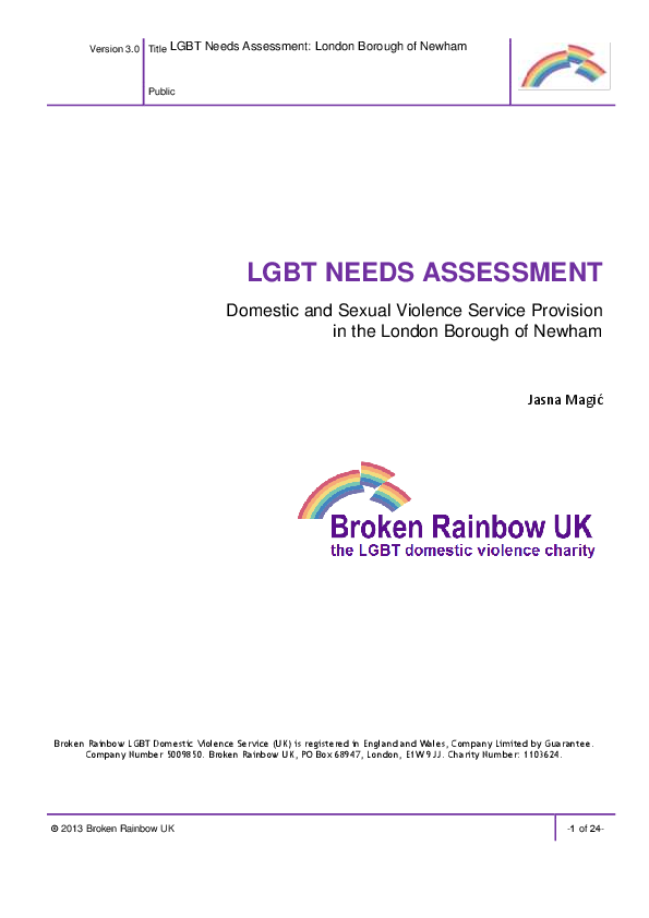 (PDF) (2015) LGBT Needs Assessment: Domestic and Sexual Violence ...