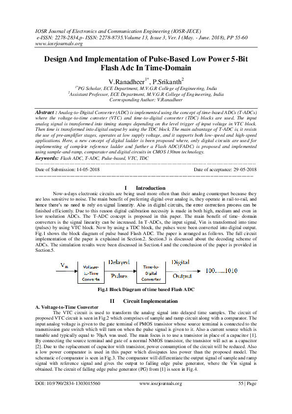 (PDF) Design And Implementation of Pulse-Based Low Power 5-Bit Flash ...