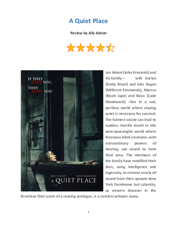 a quiet place part 2 release date