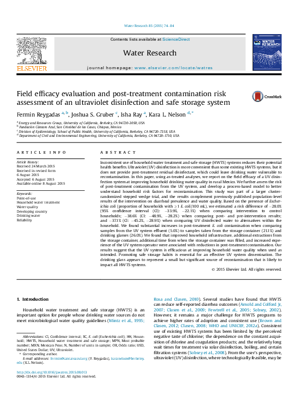 (PDF) Field efficacy evaluation and post-treatment contamination risk ...