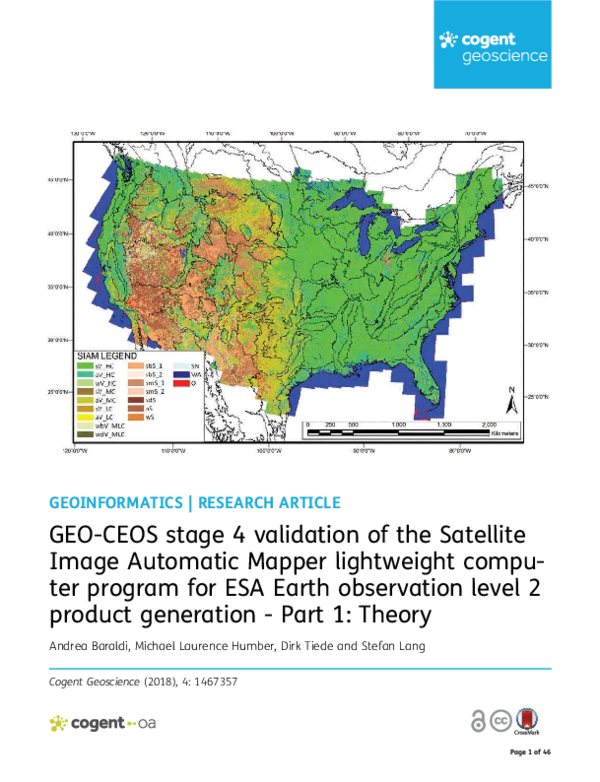 (PDF) GEO-CEOS stage 4 validation of the Satellite Image Automatic ...