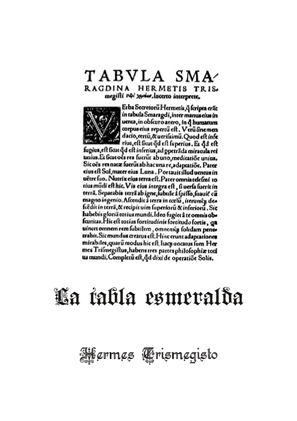 (PDF) La tabla esmeralda Sophia Echeverri Academia.edu (PDF) La tabla esmeralda Sophia Echeverri Academia.edu