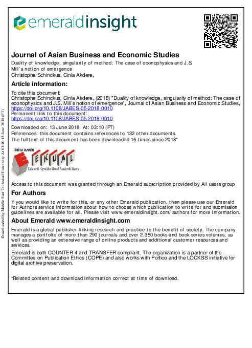 (PDF) AKDERE Ç. (2018) (with Christophe Schinckus) 