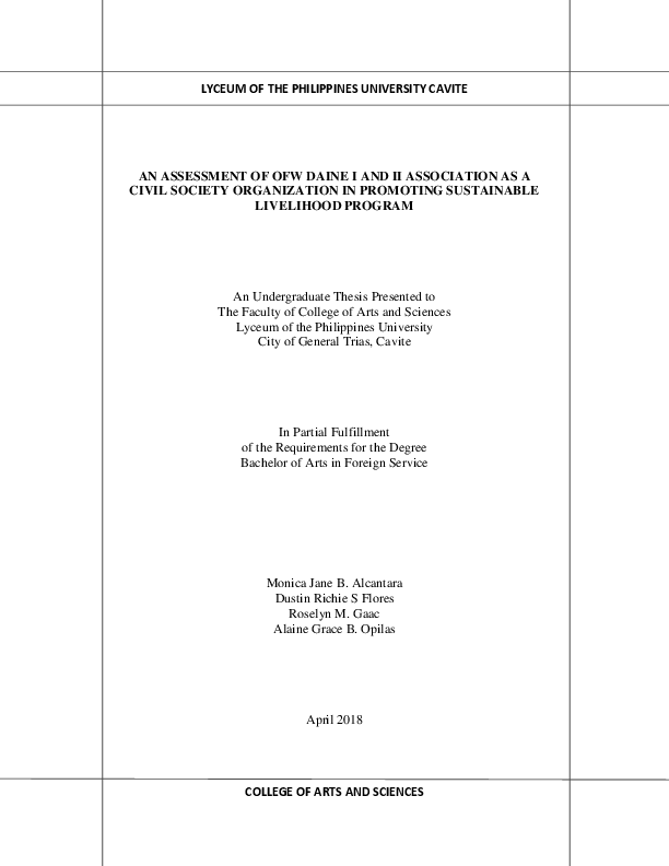 Advantages and disadvantages of livelihood programs picture