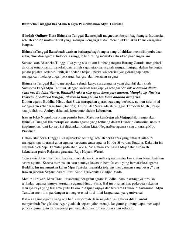 Contoh Laporan Kunjungan Ke Museum Mpu Tantular Temukan