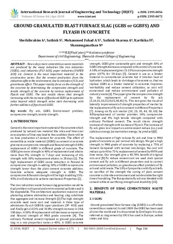 ggbs concrete mix design pdf findingcreativeme