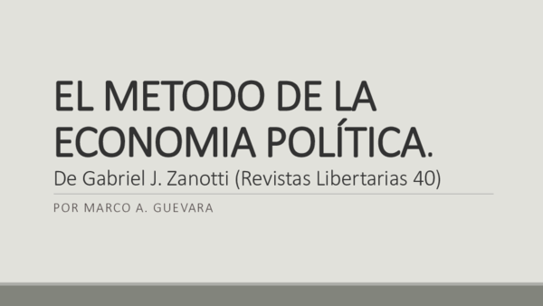 (PPT) Metodo de la Economia Politica