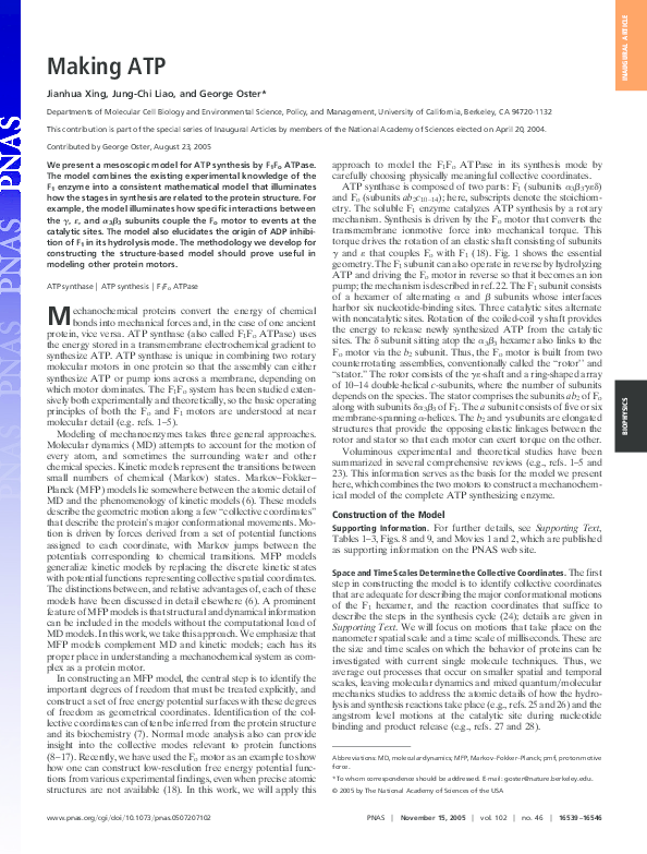 (PDF) Making ATP