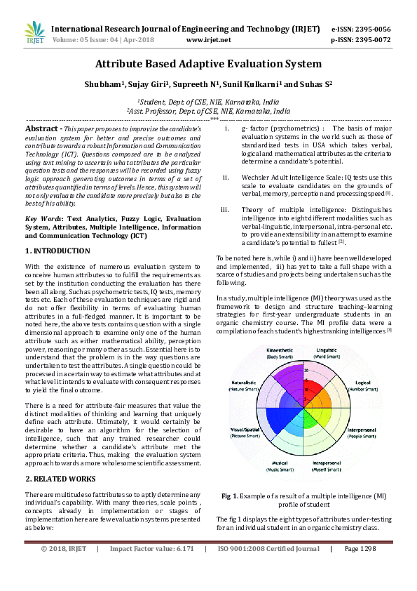 (PDF) Attribute Based Adaptive Evaluation System