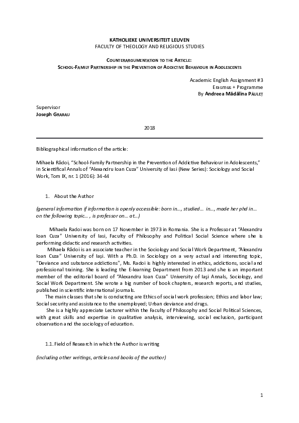 (DOC) KATHOLIEKE UNIVERSITEIT LEUVEN FACULTY OF THEOLOGY AND RELIGIOUS