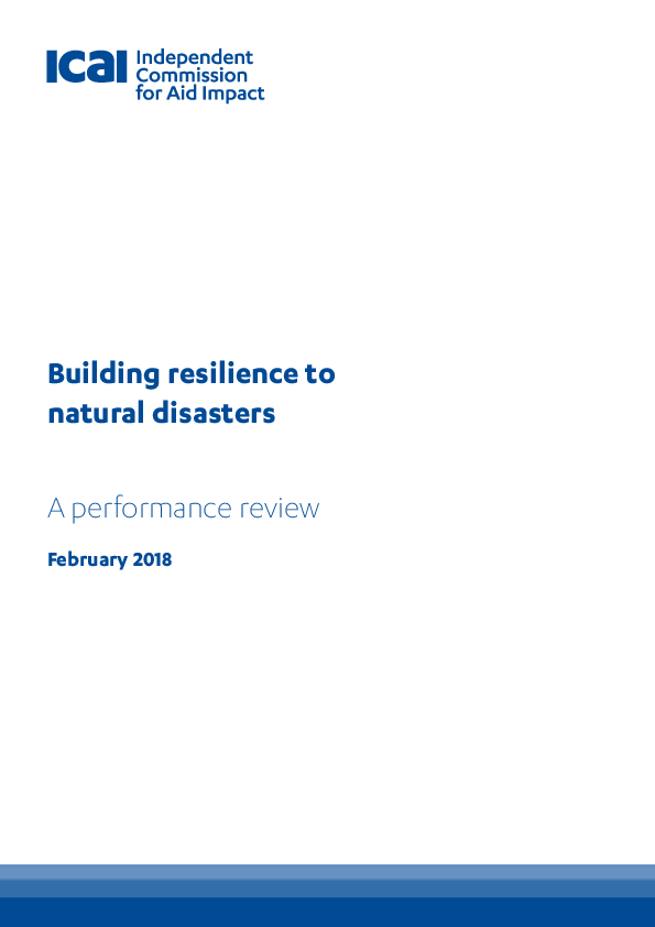 (PDF) Independent Commission for Aid Impact (2018) Building resilience ...