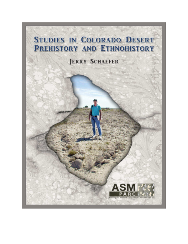 (PDF) 00 - STUDIES IN COLORADO DESERT PREHISTORY AND ETHNOHISTORY ...