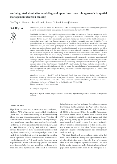(PDF) An Integrated Simulation Modeling and Operations Research ...