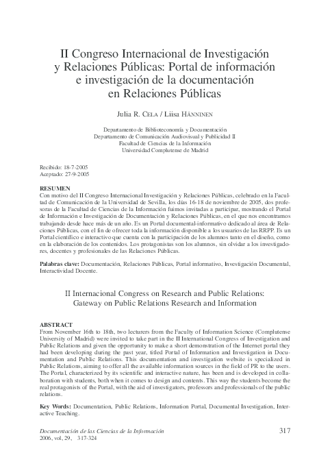 (PDF) II Congreso Internacional de Investigación y Relaciones Públicas ...