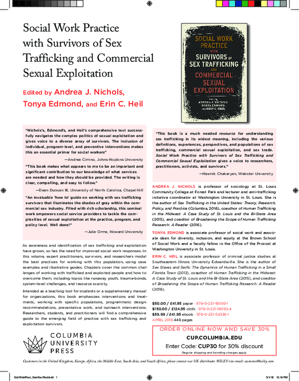 (PDF) Social Work Practice with Survivors of Sex Trafficking and ...