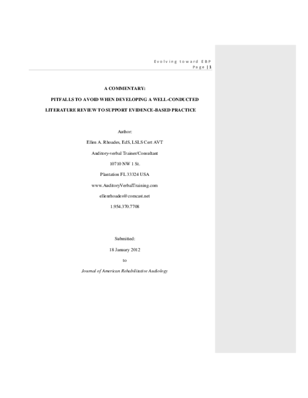 Literature review pitfalls image