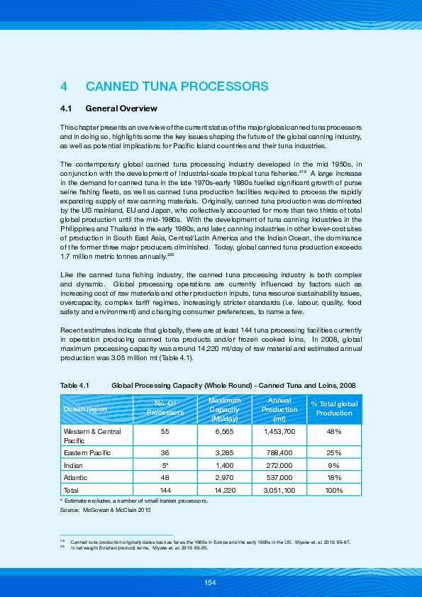 (PDF) 4 CANNED TUNA PROCESSORS 4.1 General Overview